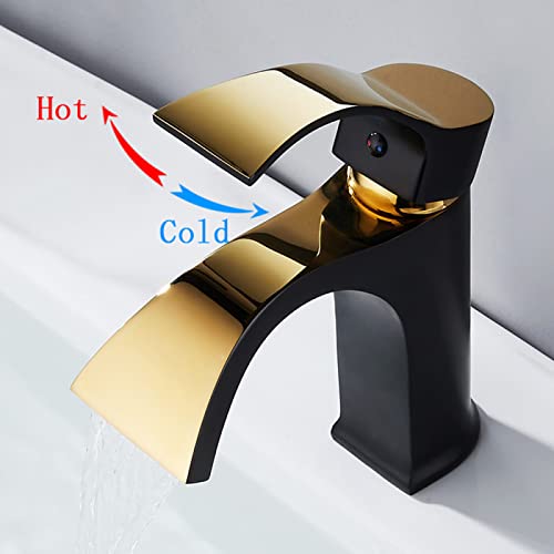 Mitigeur d'eau chaude et froide cascade pour vasque de salle de bain - 4