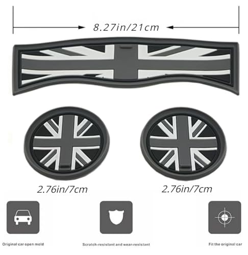3PCS Portavasos para carro Mini Cooper F60 Countryman 2017-23 miniatura 2