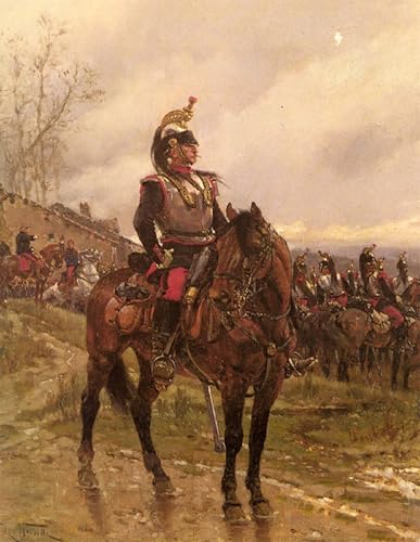 Art imprimé image les Hussards d'Alphonse De Neuville toile de prestige
