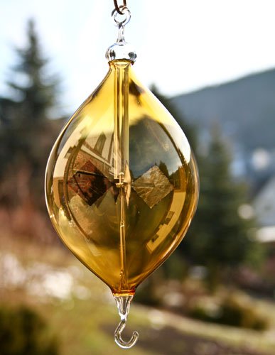 Lichtmühle Olive Ö/H farbig 90 mm Bernstein