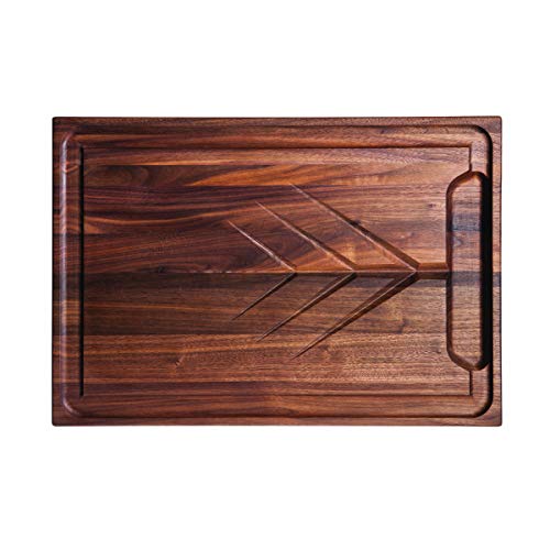 JK Adams Walnut Carving Board with Juice Grooves - 20x14 - Butcher Block Cutting Board - Great for Holiday Dinners - Image 2