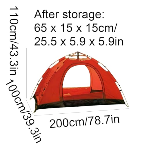 Carpa automática fácil de montar para camping 1-2 personas miniatura 2