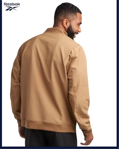 Reebok Mens Rain Jacket - Full Zip Up Lightweight Water Resistant Windbreaker Soft Shell Collar Rain Coat for Men (S-XL)4