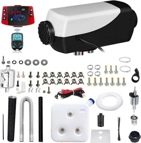 ZHIBANG Diesel-Luftheizung Einzigartige intelligente 12V/8KW Dieselheizungen Autoheizung mit LCD Display 10L Kraftstofftank geeignet für Wohnmobil Anhänger LKW Boot Familiengebrauch (ZB-016)