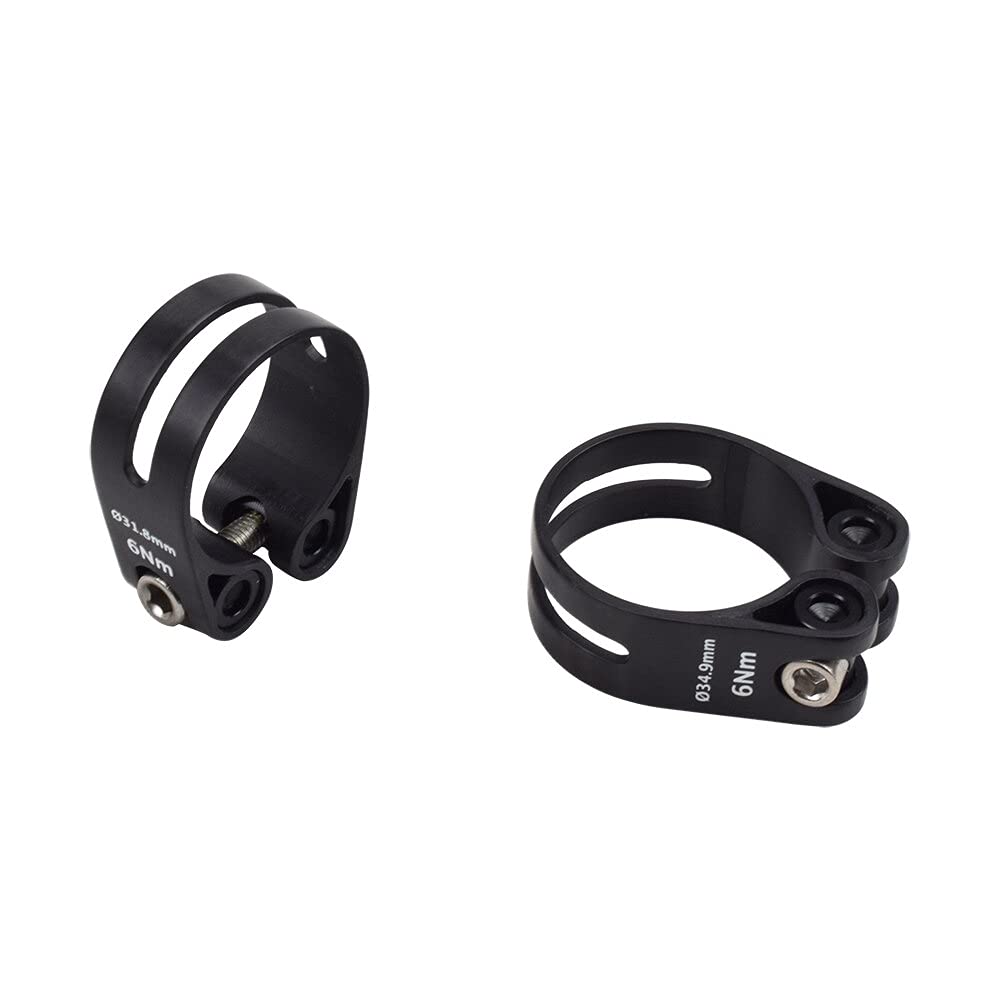 Morsetto del reggisella della bicicletta, Morsetti for reggisella for bicicletta in fibra di carbonio da 14 g Morsetti for reggisella for bicicletta in fibra di carbonio 31,8 mm 34,9 mm Super leggeri(