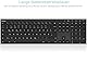 Arteck Kabellose Tastatur, Deutsches QWERTZ Layout Edelstahl Wiederaufladbare USB Anschluss 2,4 GHz Kabellos Tastatur mit Multimedia, Kompatibel mit PC, Computer, Notebook, Laptop, Windows 11, 10, 8