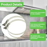ZIGefofo Abluftschlauch 125mm Abluftrohr 6m PVC Alurohr Flex-Schlauch Weiß – Ansicht 5