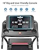 THERUN Home Treadmill with Incline 12% Auto Adjust, 3.0 HP Foldable Treadmill with LED Strip, Heart Rate Monitoring,16.5" Wider Running Belt