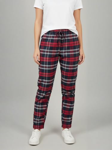 Image of Womens Multicolor Cotton Checkered Pyjama | Checks Pajama for women with Elastic & Drawstring Plus Size (S TO 8XL)