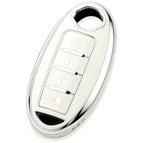Image of Key Fob Cover Fit for Nissan Altima Rogue Sentra Pathfinder Frontier Maxima Titan Armada Versa Smart Key