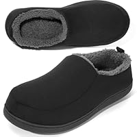 Anmerl Ciabatte Uomo con Memory Foam - Pantofole da Casa Invernali Calde con Soletta in Pile Morbido e Suola Antiscivolo, per Interno/Esterno