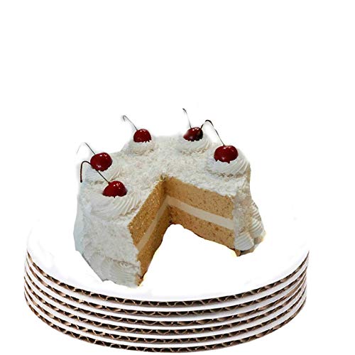 Pizety COMINHKG097447 7 Inch Cake Board Circle Sturdy White Corrugated Cardboard 100% Food Safe 7 Inch White Cake Circles 7 Inch Round Cake Boards thumb #7
