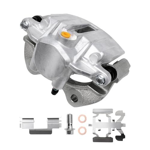 Image of Detroit Axle - Rear Right Brake Caliper for 1999-2002 Chevy Silverado 1500 GMC Sierra 1500 Suburban Astro Tahoe Safari Yukon Cadillac Escalade DeVille Passenger Side Disc Brake Caliper w /Bracket