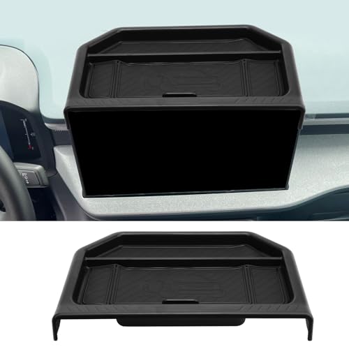 Image of CDEFG for 2026 Ford Maverick Dashboard Storage Tray - Behind Screen Organizer Box 13.2-Inch Screen Dash Tray for 2025 2026 Ford Maverick Truck Accessories