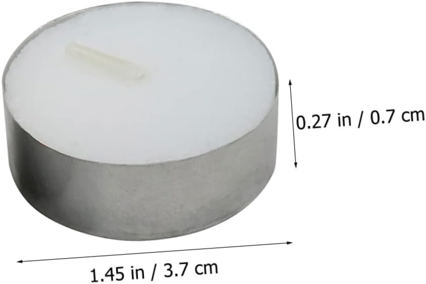 100pcs Round Votive Candles Pack Smokeless Tea Light Candles for Home Decor