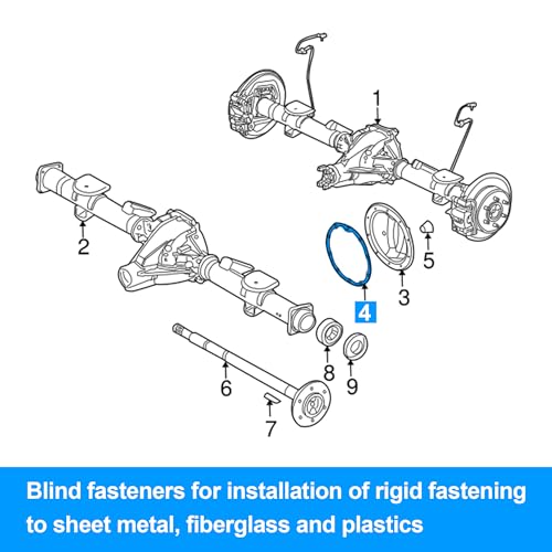 Image of Rear Suspension Axle Differential Pumpkin Housing Cover Gasket 15860607 | For Chevrolet Silverado 1500 For GMC Sierra Yukon For Cadillac Escalade ESV EXT 2009-2014
