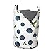 ABAKUHAUS Fruit Sac à linge, Art Dessin Blueberry feuilles, Panier avec poignée Fermeture à cordon pour laverie automatiqu, 33 x 33 x 49 cm, Essence Bleu Blanc Vert