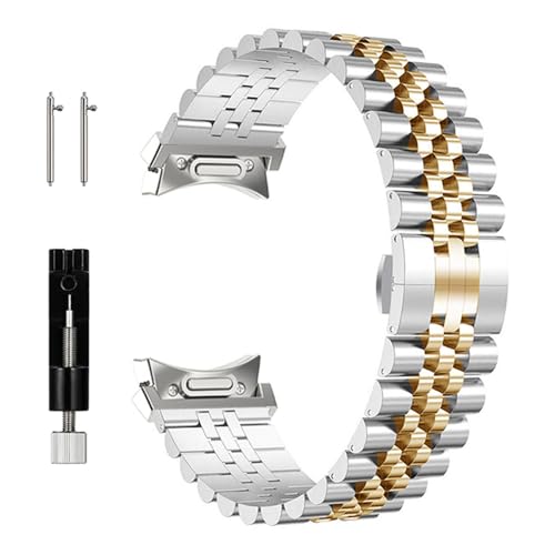 JUSUTEK 2023 革新 時計バンド コンパチブル Samsung Galaxy Watch 6/6classic適用 ステンレス 316lステンレス スマートウォッチバンド ベルト 腕時計バンド 交換ベルトステンレス 金属ベルト バタフライバックル