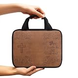 Guaber Kirchen Organizer Mit Kreuzen Bibel Aufdruck Polyesterstoff Geräumiger Innenraum Für Religiöse Zeremonien Leichte Bibel Tragetasche