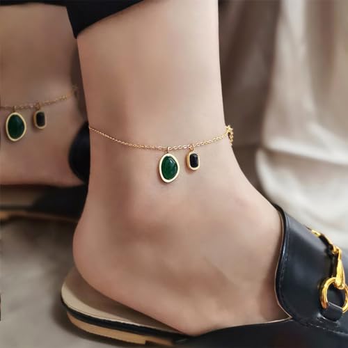 Image of Yellow Chimes Bohemian Starfish Charms Beaded Bracelet Cum Anklet for Women and Girls