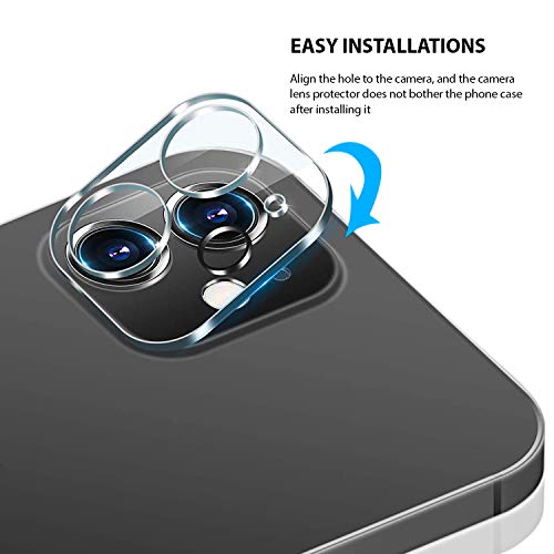 [ 2 Pack] Zuslab Camera Lens Protector For Iphone 12 Mini 5.4-Inch Protector Tempered Glass-Anti-Scratch,Easy Install 9H Hardness Hd Clear #TOP2