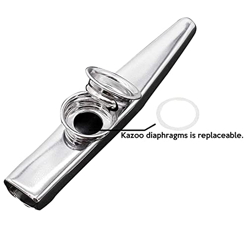 Kazoo WorthPlanet Lot de 6 Métal Kazoo et Membranes Coloré Métal en Alliage d’aluminium Kazooet Kazoo Enfant pour… - Les Beatles, Paul McCartney, John Lennon, RIngo Starr, George Harrison Kazoo WorthPlanet Lot de 6 Métal Kazoo et Membranes Coloré Métal en Alliage d'aluminium Kazooet Kazoo Enfant pour… – Image 5