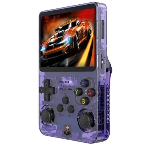 Game Portátil R36s Tela IPS 3.5 64GB 15 Mil jogos (Roxo)