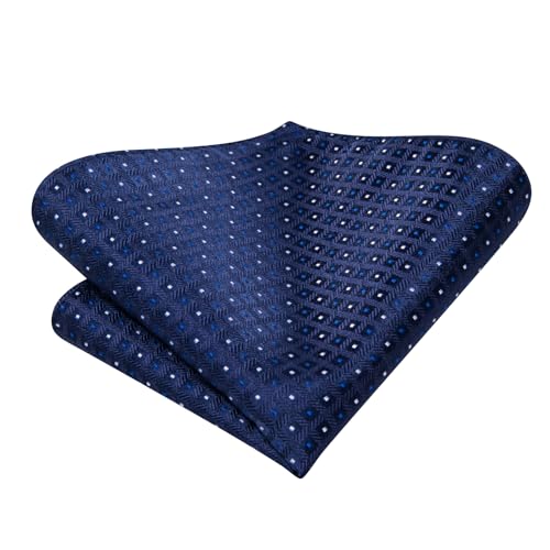 Image of Dubulle Self Tie Bow Ties and Lapel Pin for Men Paisley Solid Mens Bowtie and Handkerchief Cufflinks Set Wedding
