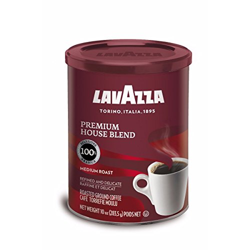 Lavazza Premium House Blend Ground Coffee, Medium Roast, 10-Ounce Can #TOP1