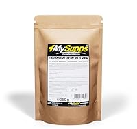 My Supps Chondroitin-Pulver 250g – 100 % reines & ultrafeines Chondroitin-Sulfat in Premiumqualität – hochdosiert & ohne Zusatzstoffe – frei von Zucker, Laktose & Farbstoffen, Made in Germany