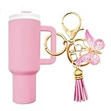 EIiovcnya Mini Tumbler Keychain Chapstick Holder, Stanley Cup Keychain Accessories, Suitable for Women Wallets Handbags Backpacks Cute Key Ring