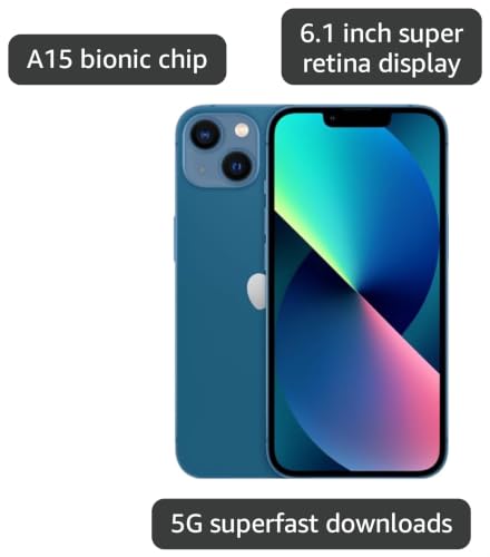 Image of Apple iPhone (Renewed Premium) 13, 256GB, Blue - Unlocked