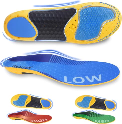 Running Insoles with Dual-Zone Cushion