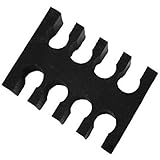 8 Pin PC Cable Comb for 3mm Cables Black Acrylic 4+4