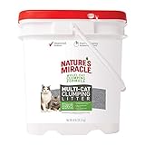 Nature's Miracle Multi-Cat Clumping Clay Litter, 40 pounds, Pail, Fresh Linen Fragrance, Super...
