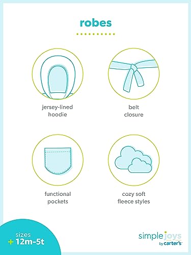 Simple Joys by Carter's baby-girls Hooded Sleeper Robe2