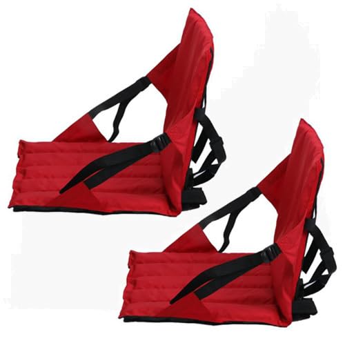 Dubbulon 2 Piezas Silla Acolchada con Respaldo, Asiento De Estadio Portátil con Respaldo, Asientos De Kayak, Asiento De Kayak Acolchado, para Eventos Deportivos, Salidas, Viajes, Senderismo, Pesca