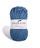 Laines Cheval Blanc   NOMADE MIX fil à tricoter 50g   50% coton 50% acrylique   Gros fil été en coton