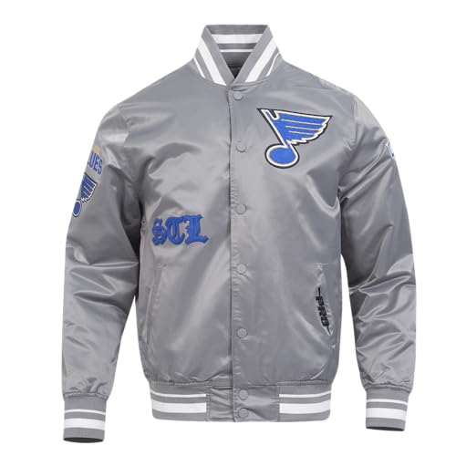 Image of Pro Standard Mens NHL Old English Satin Jacket