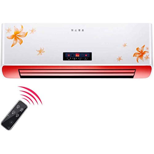 JGWJJ Caldo Arriba t, 2500 W Wall PTC Calentador de Ventilador con Temporizador y Control Remoto, Blanca