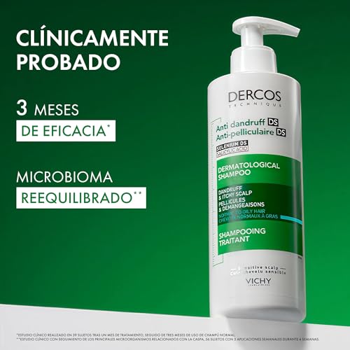 Miniatura 5 de Vichy Champú Anticaspa, Cabellos Grasos, Elimina La Caspa Y Reduce Los Picores, Cuero Cabelludo Limpio Y Sano, Doble Eficacia, Unisex, Dercos Technique, 390 Ml
