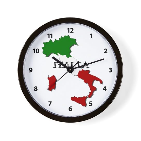 Reloj de Pared CafePress con Diseño de Italia 10 pulg miniatura 1