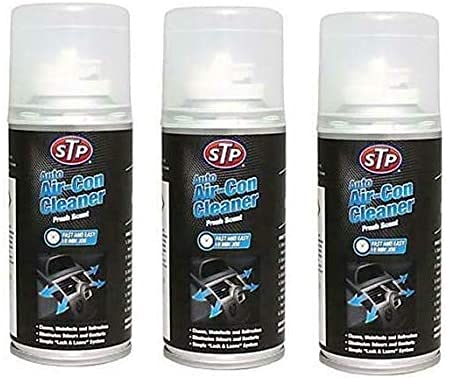Roaduserdirect Packages 3 x STP Car AC Air Con Cleaner Refresh Spray Bomb Kills Bacteria & Odours