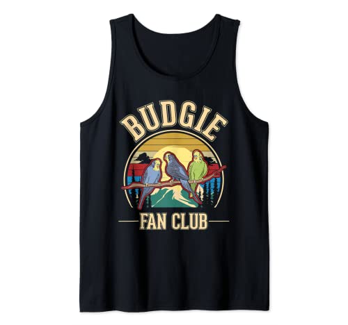 Budgie Fan Club Cacatúa Perico Periquito Camiseta sin Mangas
