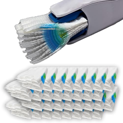 流せる トイレブラシ 32個 (2袋) 使い捨て 掃除ブラシ 替えブラシ レモンの香り(32)