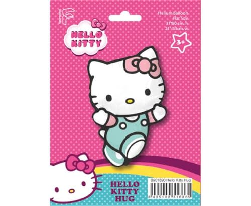 Ballon Hello Kitty Hug - Décoration de fête - 80 cm - Blanc menthe