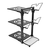 Estantería para ollas y sartenes, ajustable, organizador de ollas de cocina para guardar ollas, sartenes, tapas, bandejas, etc. en cocinas domésticas, restaurantes (3 pisos/negro)