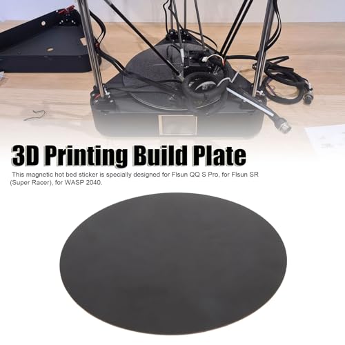 Adesivo Magnético para Cama Quente, Placa de Construção de Impressão 3D Redonda de 10,6 pol., Resist