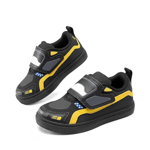 DREAM PAIRS Toddler Boys Sneakers Little Kids Shoes Fun Cartoon Cute Causal Walking Hook and Loop Lightweight
