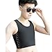 BaronHong Bunte Double Layer Mesh Brustbinder für Tomboy Trans Lesbian (schwarz, S) Brust Binder günstig Kaufen-BaronHong Bunte Double Layer Mesh Brustbinder für Tomboy Trans Lesbian (schwarz, S)